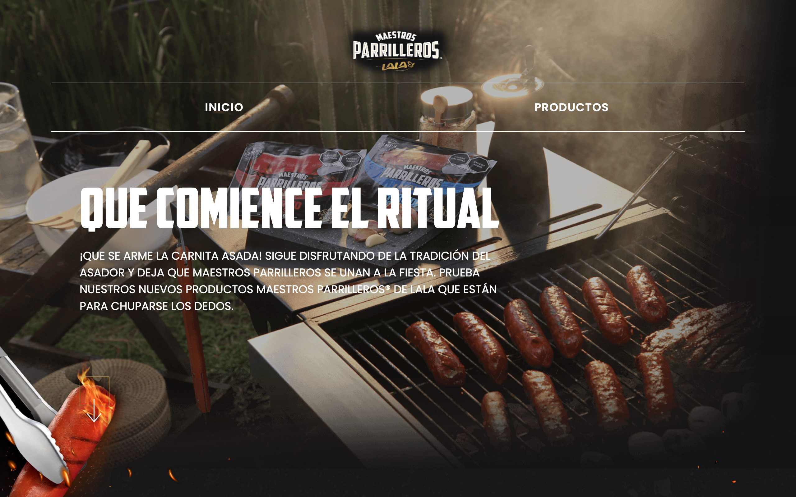 Maestros parrilleros website desktop